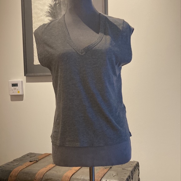 Banana Republic Tops - Banana Republic Gray V Neck T Shirt Size XS